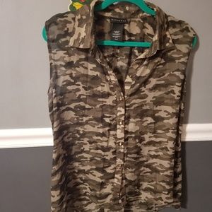 Camo dress top by Metaphor